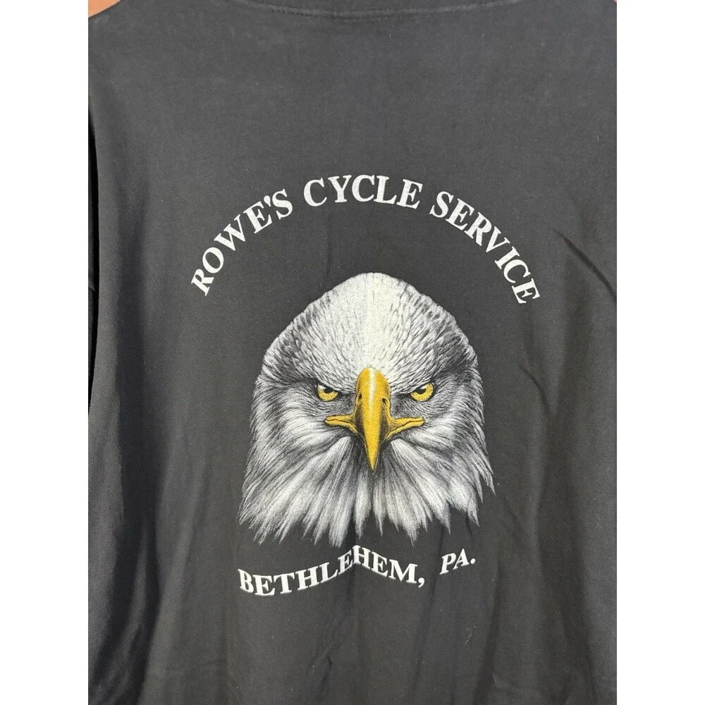 Vintage 90s Motorcycle Biker Shirt Show Down Winner Takes All USA Made Adult XL